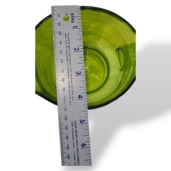 Vintage Blenko #7015s Olive Green Glass Pitcher - Picture 13 of 16